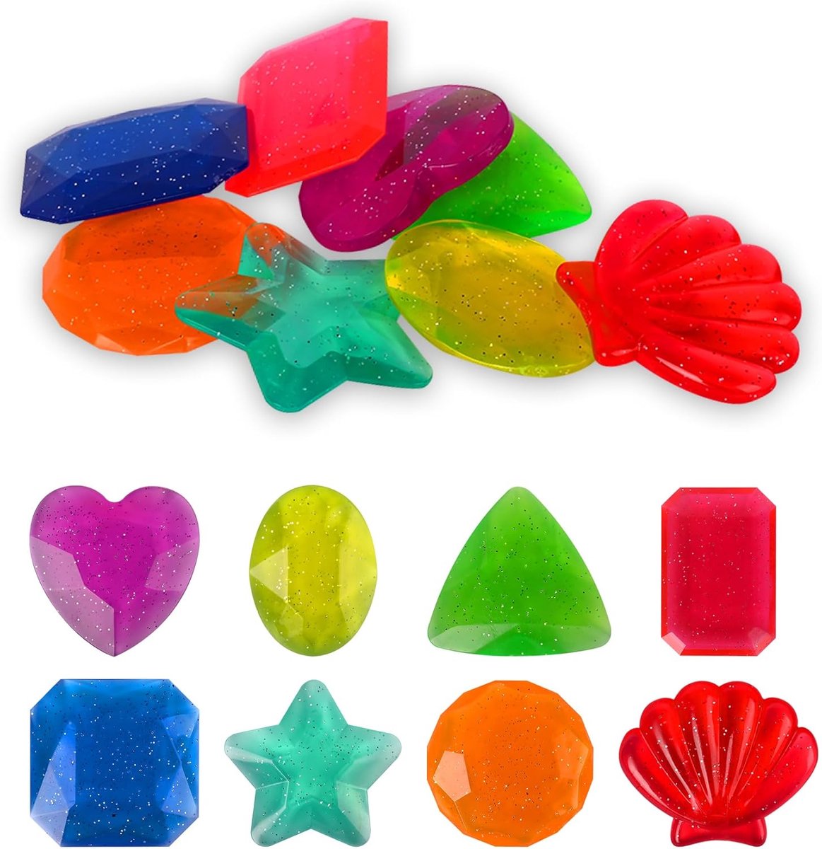 8-Delige Duikspeelgoed Set voor Kinderen (5-12 Jaar): Ringen, Torpedo's & Onderwaterschatten