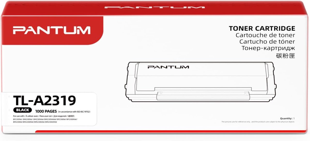 Originele Tonercartridge voor BP2309W, BM2309W en BM2309AW printers, 1000 pagina's