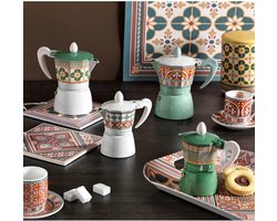 Espresso Maker - Moka Pot - Koffie Zetten - Decoratief Design - 50 ml - Groen