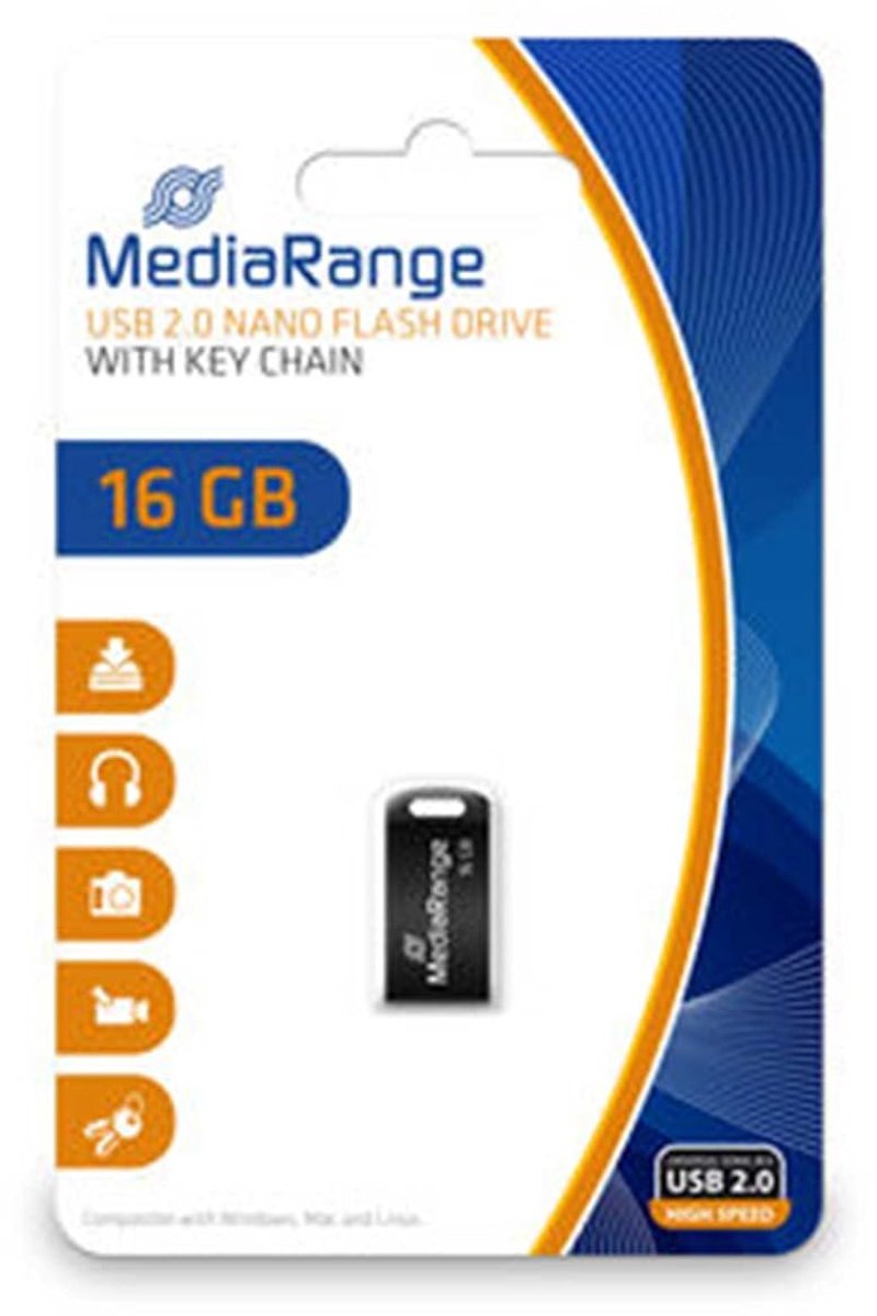 Compacte Nano USB Stick 8GB - Mini Flash Drive met Sleutelhanger