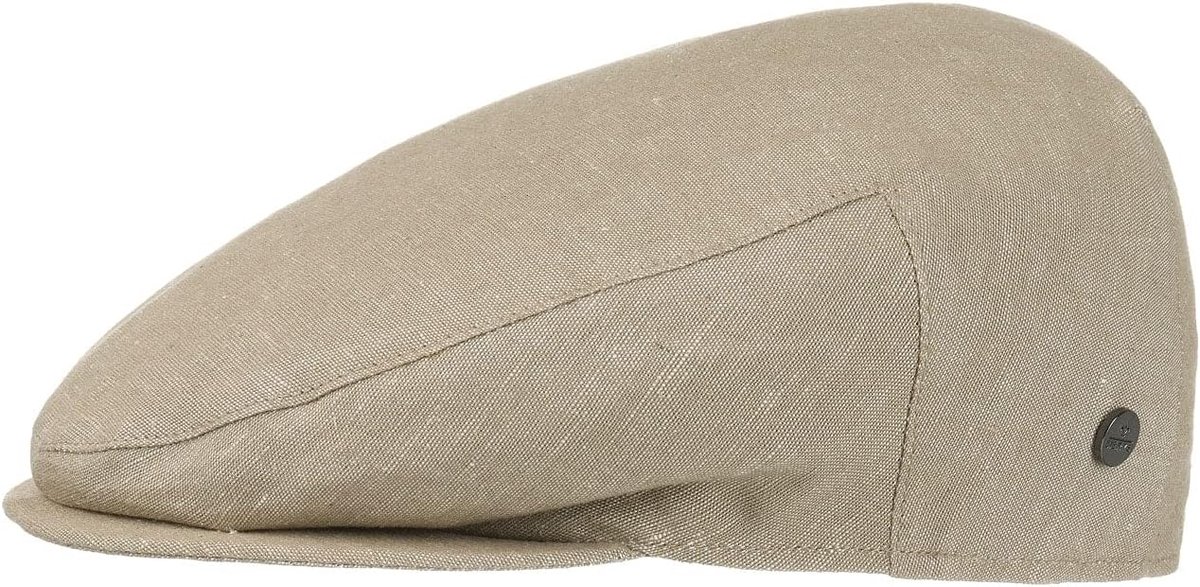 Linnen Platte Pet Heren - Italiaanse Flat Cap Zomer Hoed met Denim Look