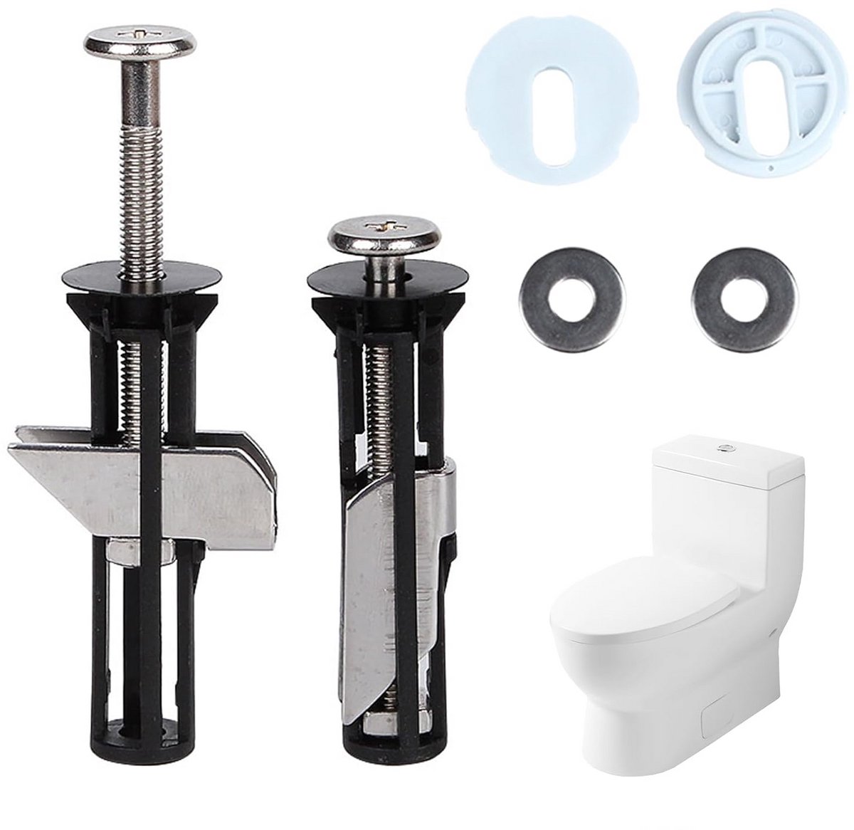 Universele WC-Bril Bevestigingsset (2-Delig): Toiletzitting Schroevenset