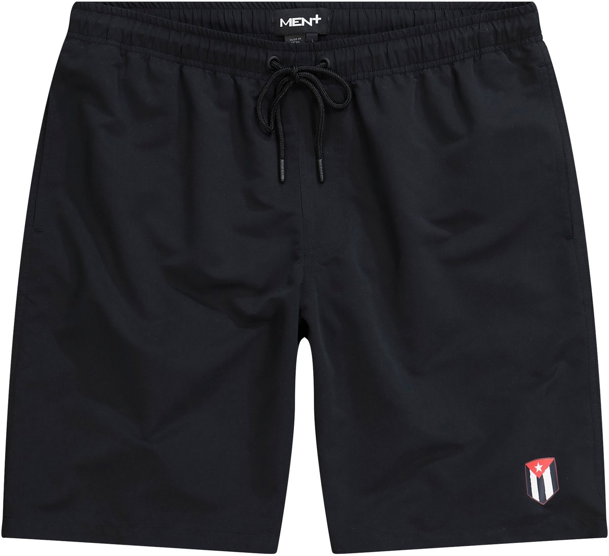 Men Plus - Heren - Zwemshort buikfit elastische tailleband - Zwart - Maat 8XL