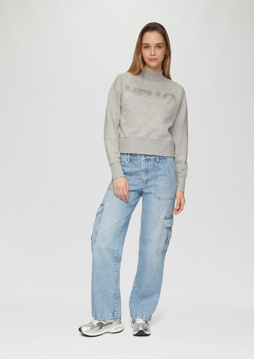 Denim Catie, Halfhoog, Wijde pijpen