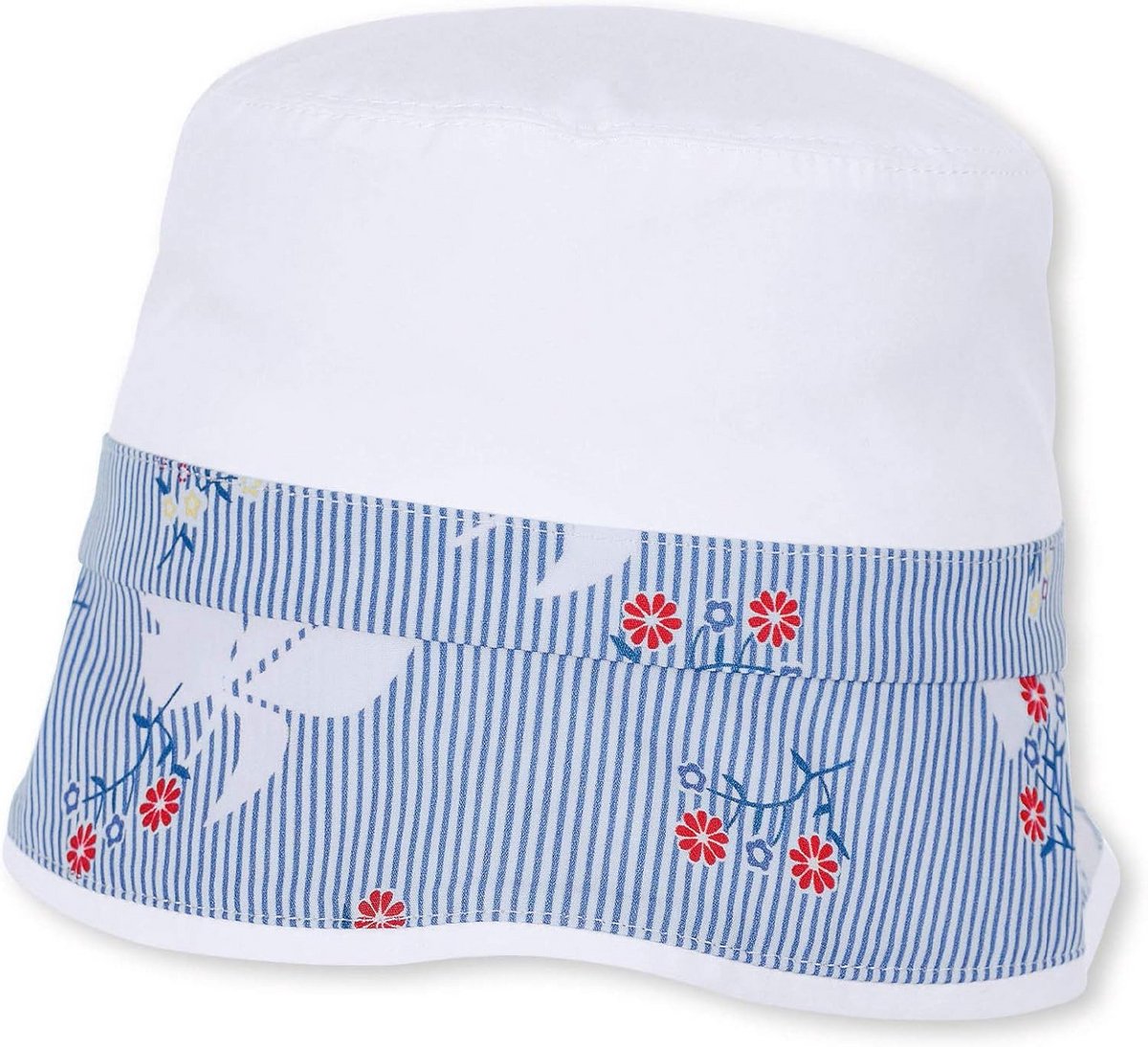Zomerhoed Baby Meisjes met Strik - UV Bescherming en Ademend Katoen