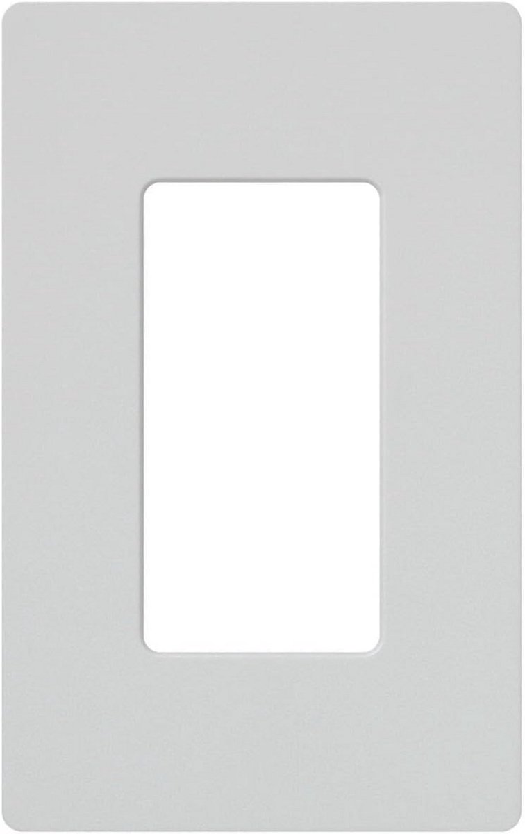 Wandplaat voor Dimmers en Schakelaars, 1-speed, Wit, Zonder Schroeven