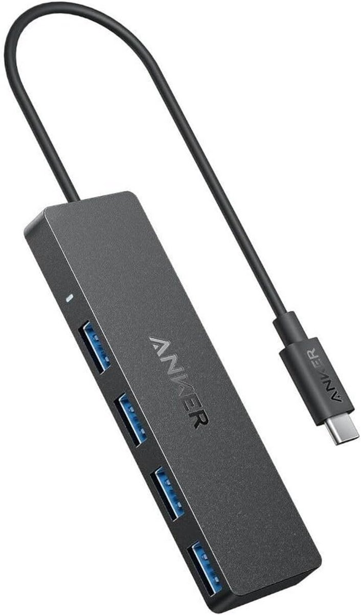 USB-C Hub met 4 USB 3.2 Poorten en Hoge Snelheid