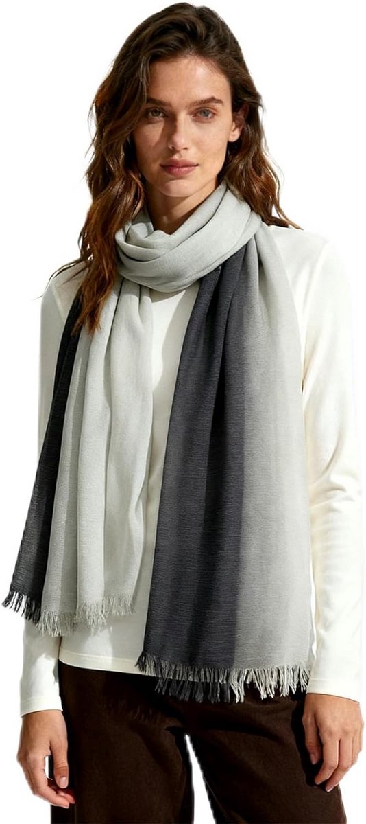 Grote Comfortabele Dames Sjaal Linnen Katoen Look Oversized Stola voor Elk Seizoen