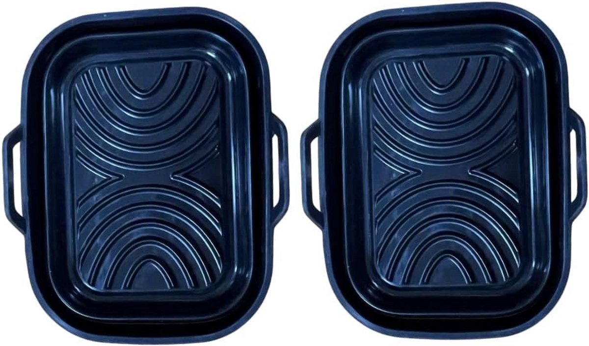 Rechthoekige Siliconen Bakvorm voor Airfryer Herbruikbaar en Hittebestendig