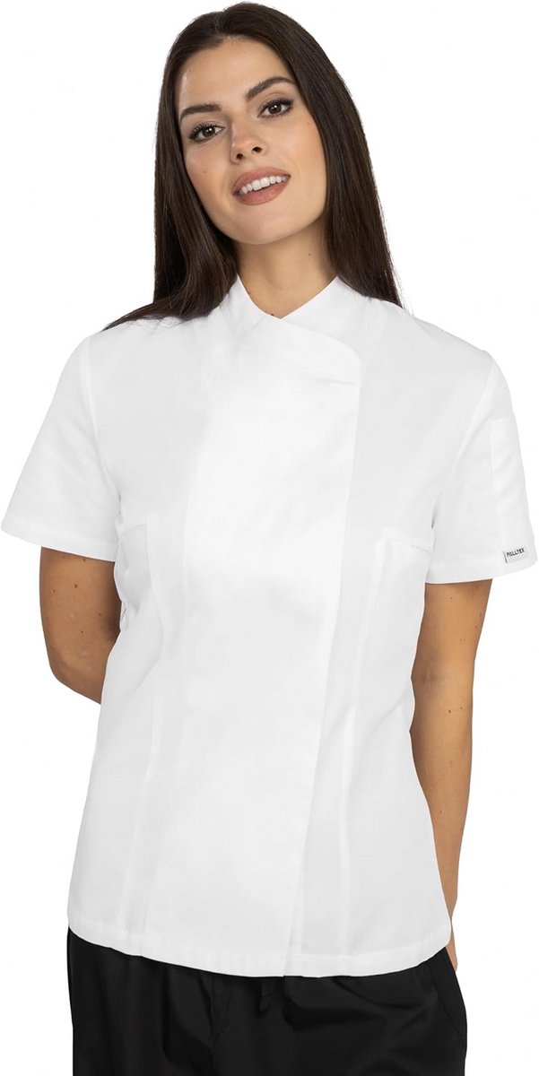 Professionele Dames Koksjas Korte Mouw Ademend Keukenuniform