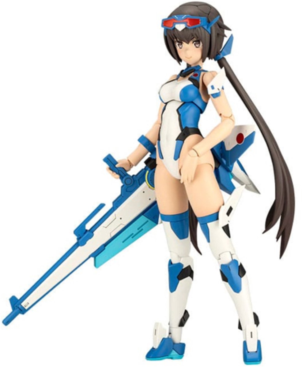 Frame Arms Girl Plastic Model Kit Stylet Swimsuit Blue Impulse Color Ver. 16 cm
