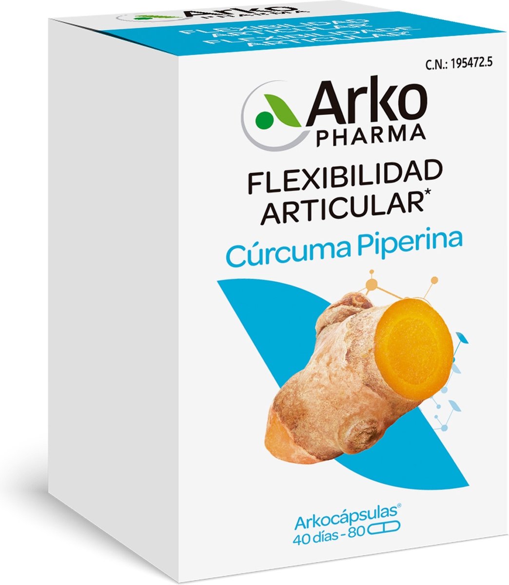 Kurkuma Arkocapsules 80 capsules|Arkocápsulas Turmeric 80 capsules|Arkogélules de Curcuma 80 capsules