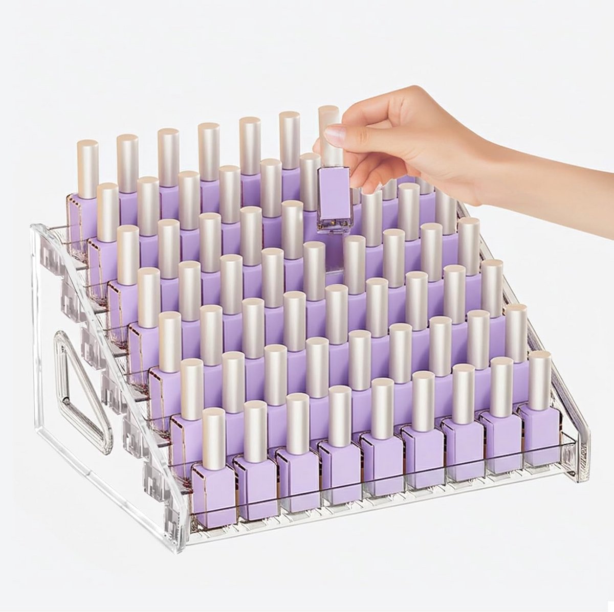 Nagellak organiser - Opbergdoos make-up - Transparant - Beauty systeem