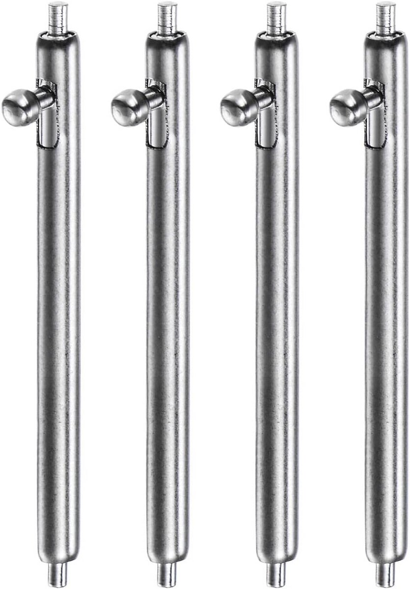 Snelspanveren Riempennen voor Horlogebandjes Roestvrij Staal 4 Stuks