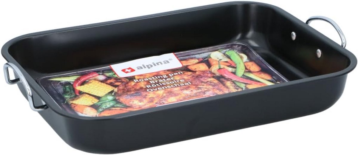 Rechthoekige Ovenschaal met Antiaanbaklaag en Handgrepen