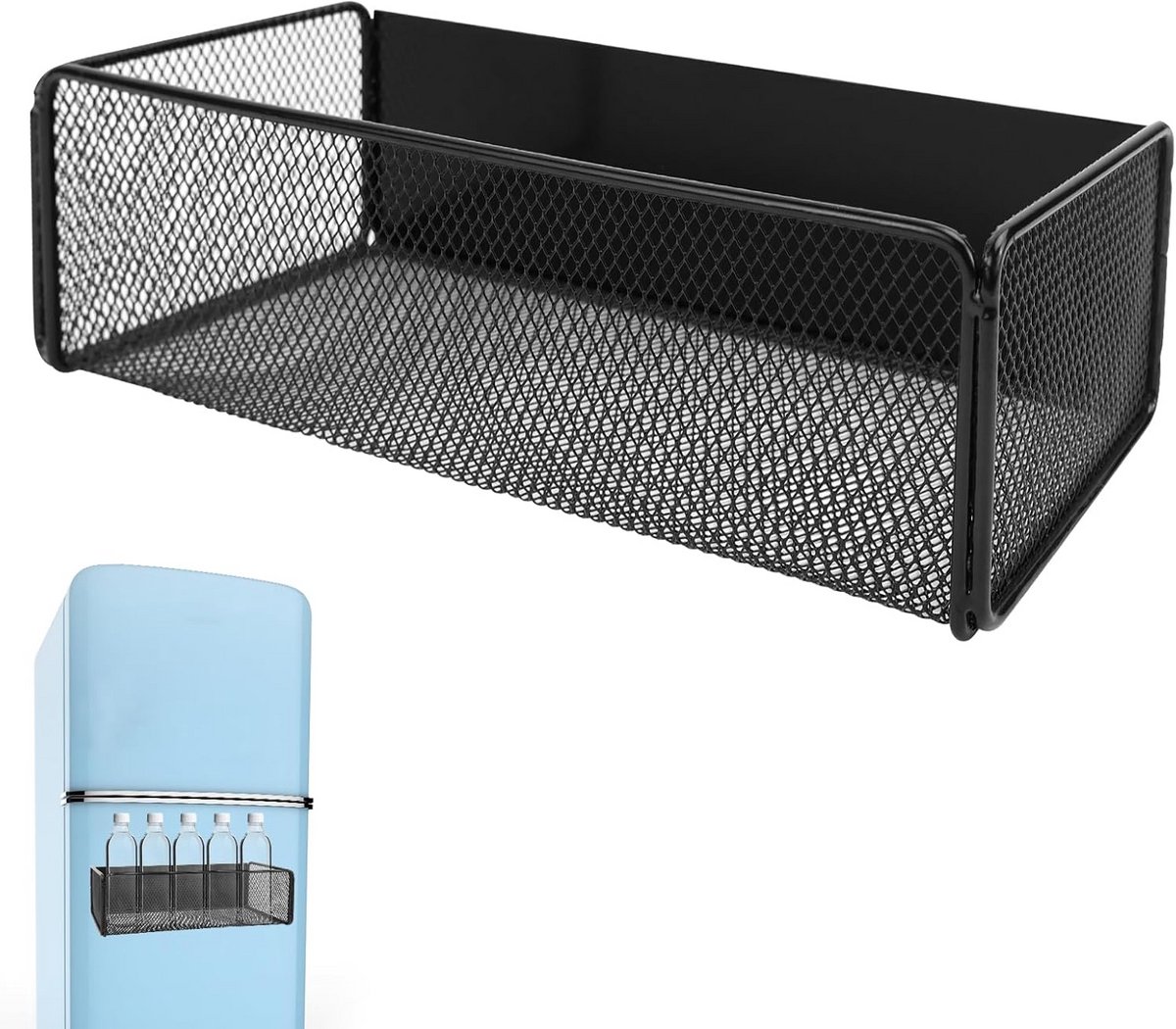 Magnetisch opbergrek voor koelkast - zwart