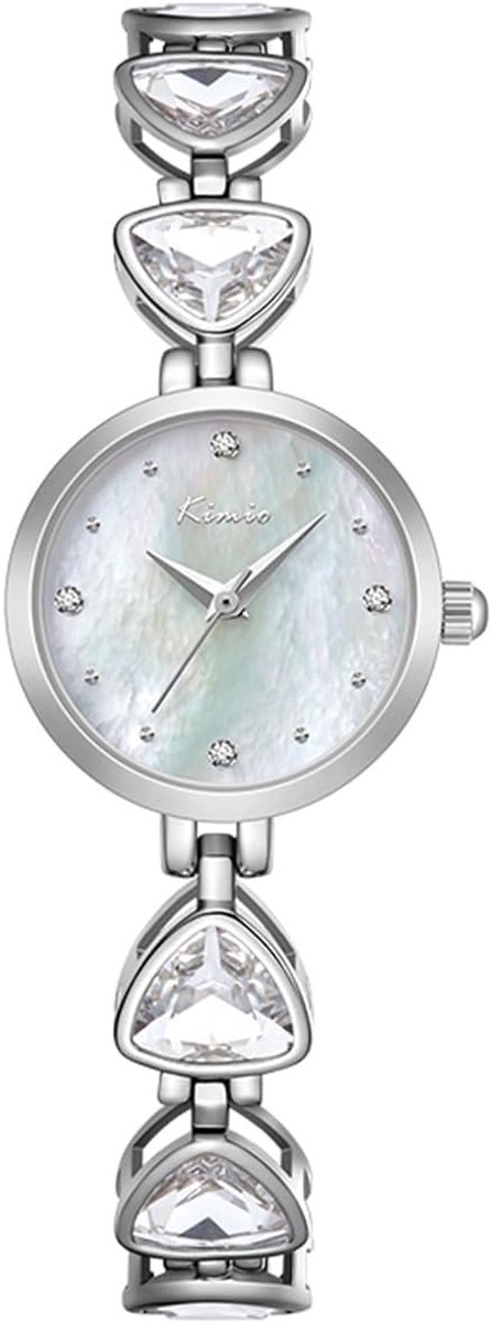 Dameshorloge Klein - Chique polshorloge - Dagelijks gebruik - Minimalistisch design - 24mm kast - Zilverkleurig