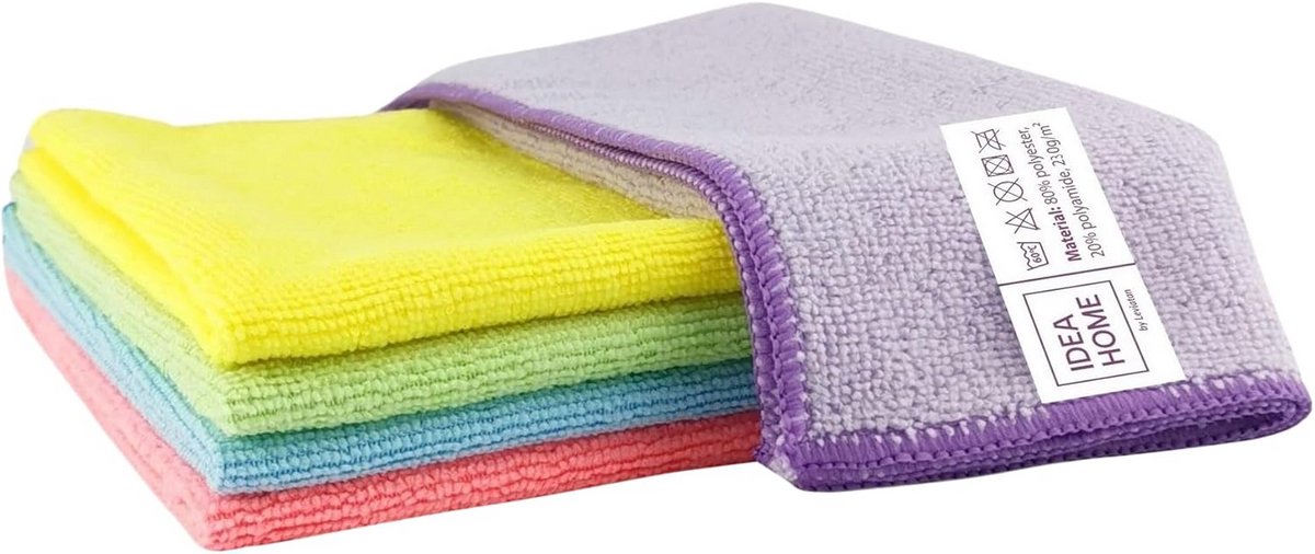 5x Microvezeldoeken voor Auto & Huishouden - Absorberend en Krasvrij Schoonmaken - 30x30 cm