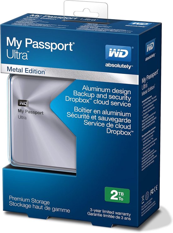 Externe Harde Schijf - Draagbare Opslag - Bestanden Opslaan - Metalen Behuizing - 2 TB - Zilver — afbeelding 5