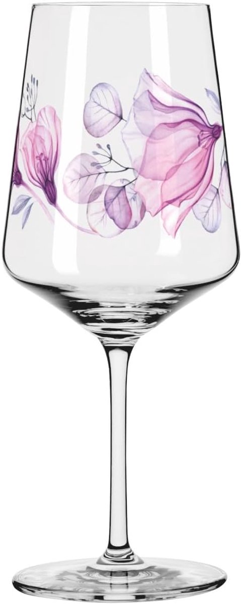 Set van 2 Sprizzglazen 500 ml met bloemenmotief - Zomersonet - Made in Germany