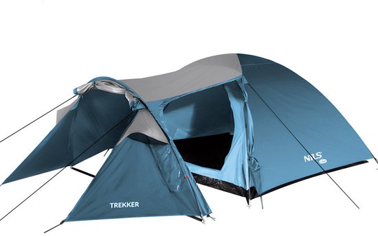 Nils Camp Trekker - Blauw-Grijskampeertent - 4 Personen - Waterdicht van Merkloos — afbeelding 3