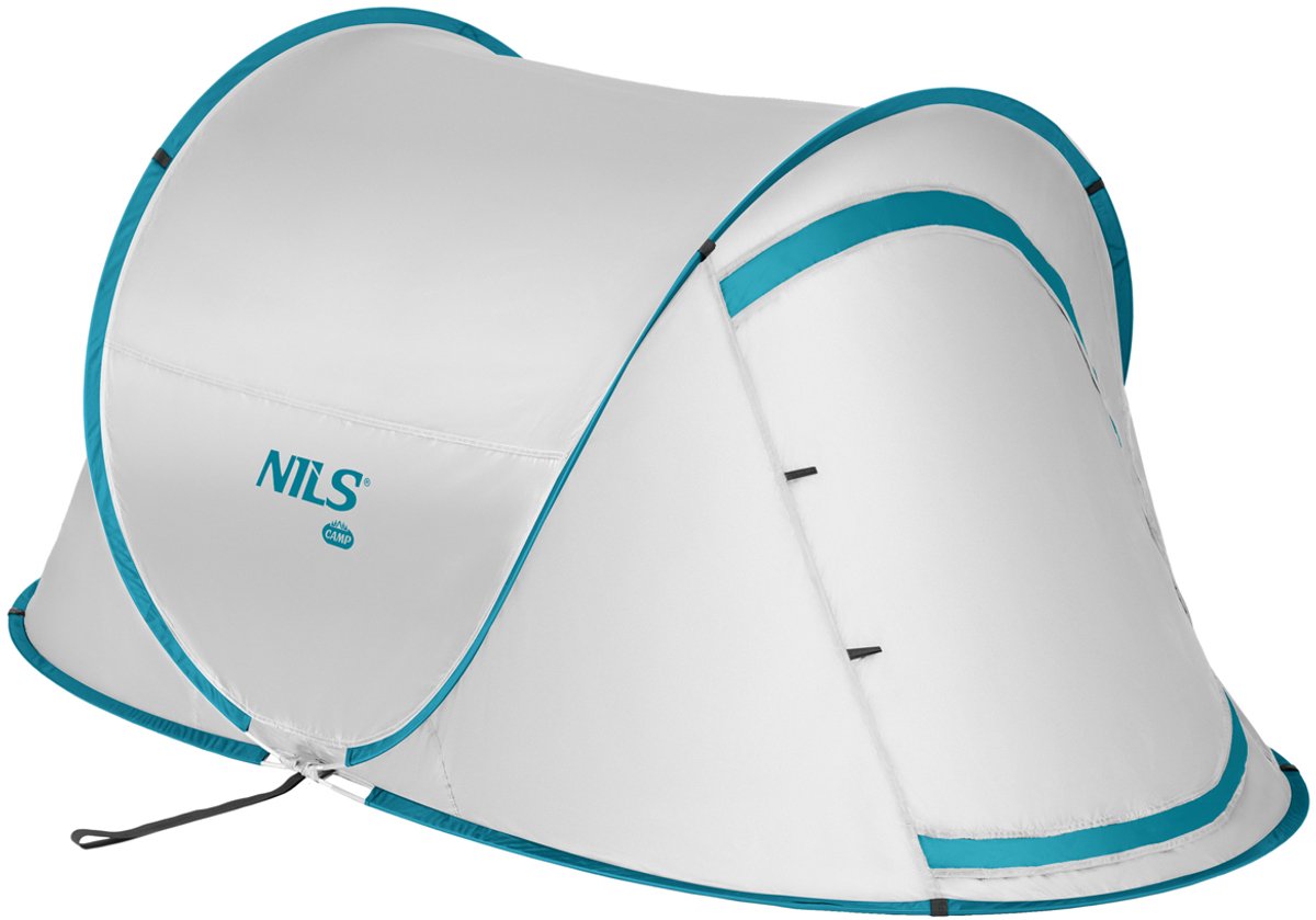 NILS CAMP NC3743 - Zelfoprichtende Kampeertent - Grijs - UV-bescherming - Waterdicht