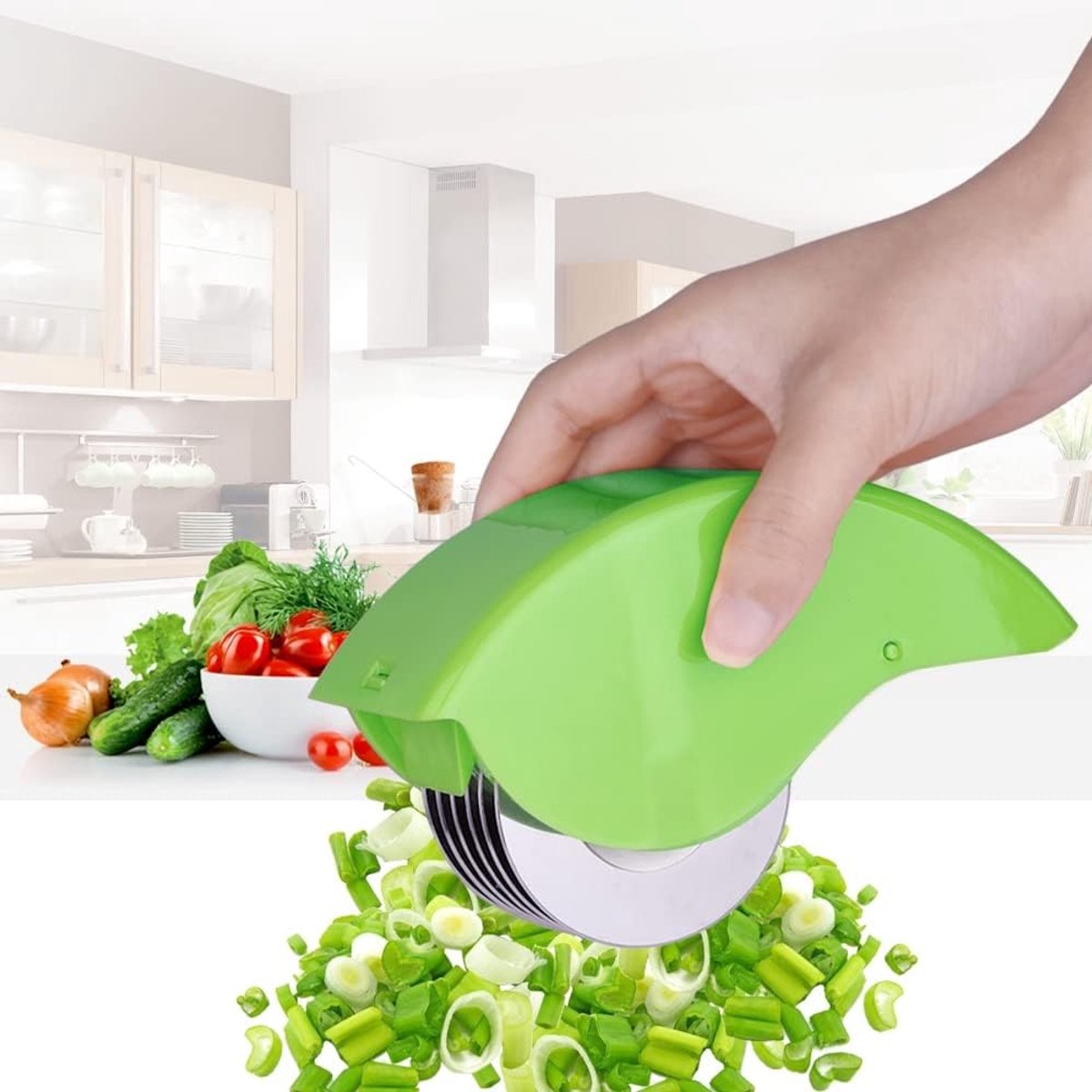 Handmatige kruidensnijder (x2) - Creatieve kruidenroller, multifunctioneel