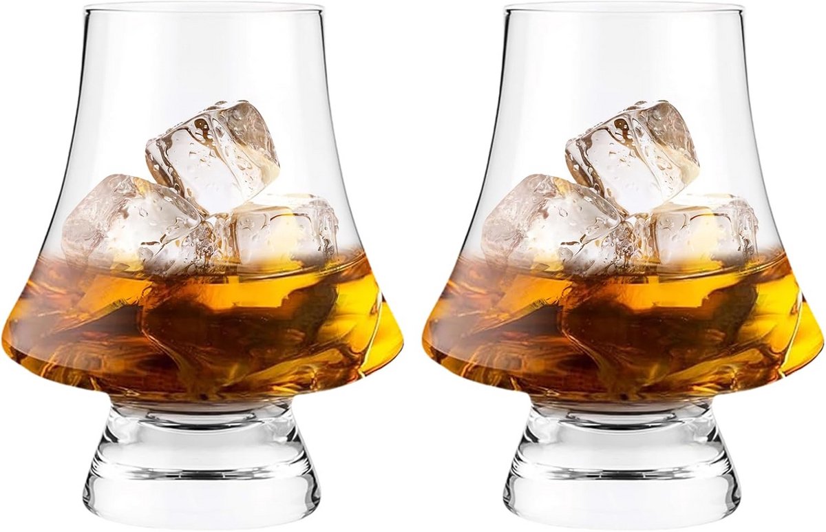 Whiskyglazen Set van 2 - 200 ml voor Scotch, Cognac, Wodka en Cocktails