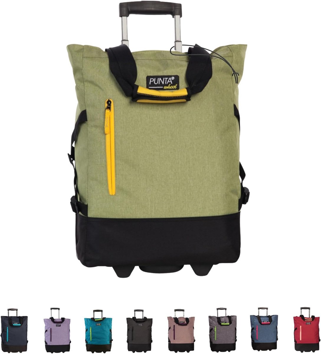 Boodschappentrolley Groene 36 x 50 x 20 cm – Ideaal voor Winkelen en Onderweg