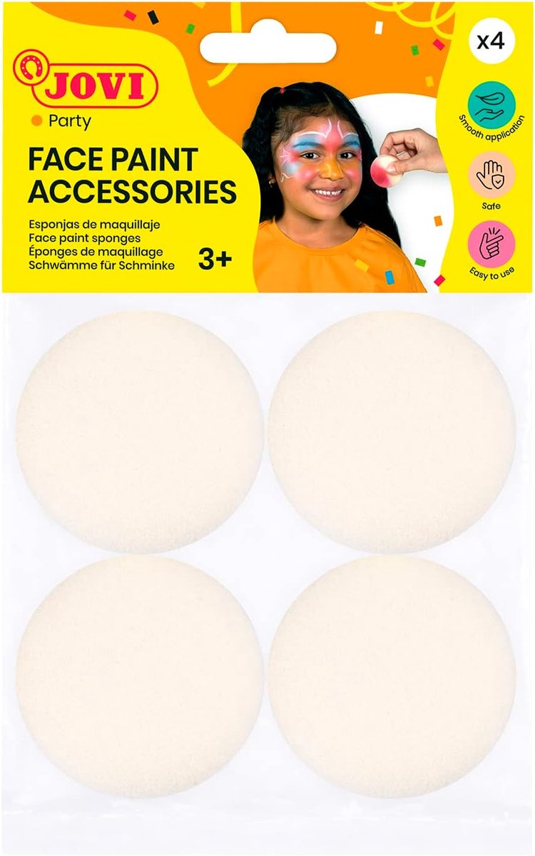 Gezichtsmake-up sponzen - 4 stuks, herbruikbaar en hoge dichtheid