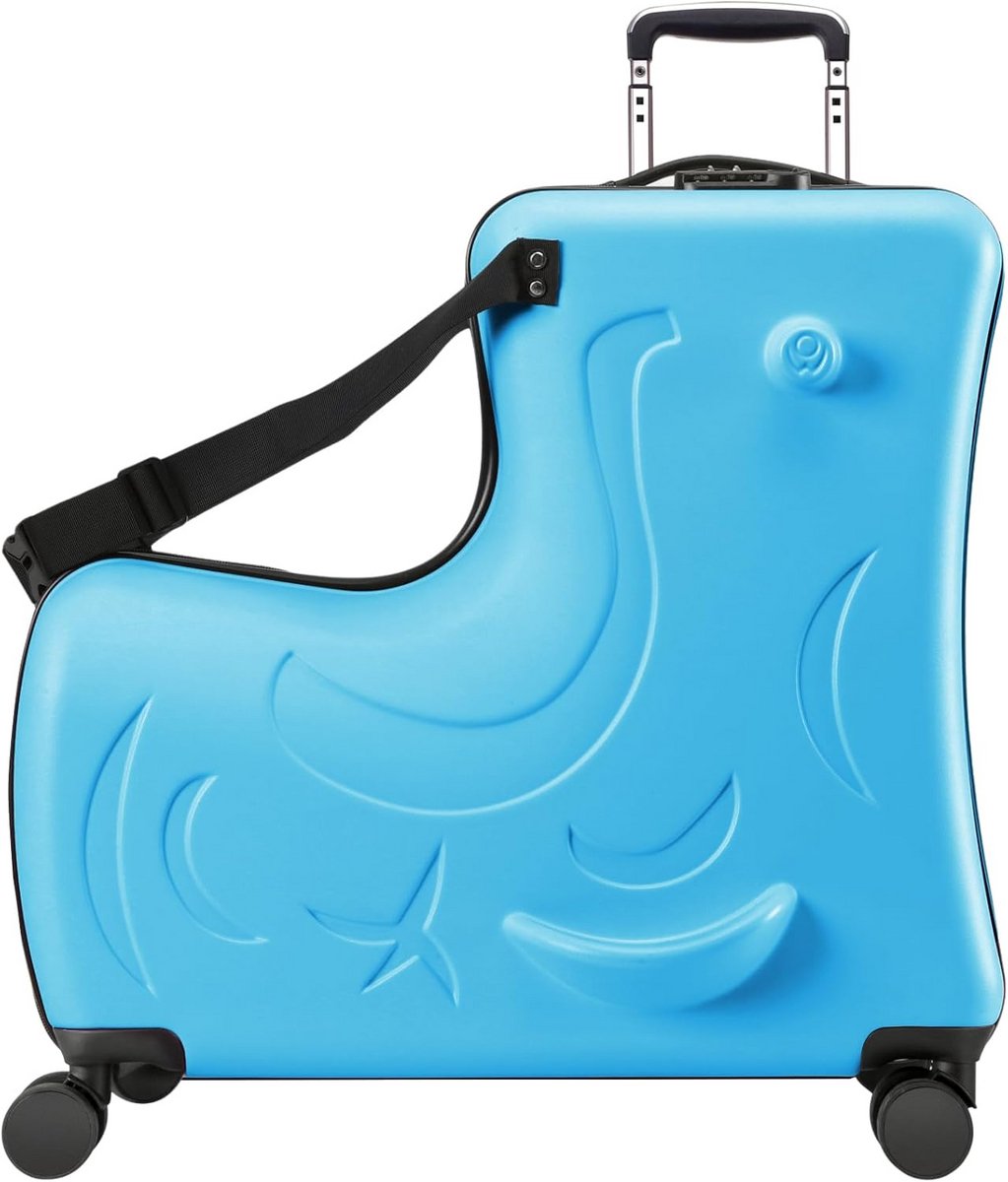 Hardside Kinder Bagage met 4 Spinner Wielen voor Peuters en Kinderen van 2-12 Jaar