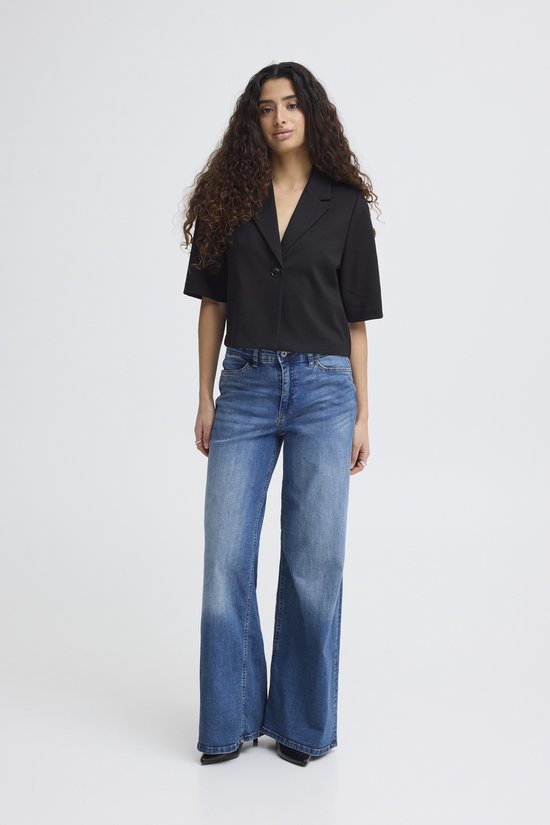 Ichi IHKATE SUS CROPPED BL Dames Blazer/colbert - Black