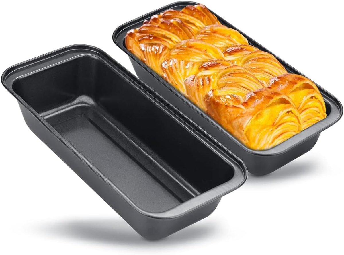 Plumcake Bakvorm - Koolstofstaal met Antiaanbaklaag - 35 cm - Set van 2