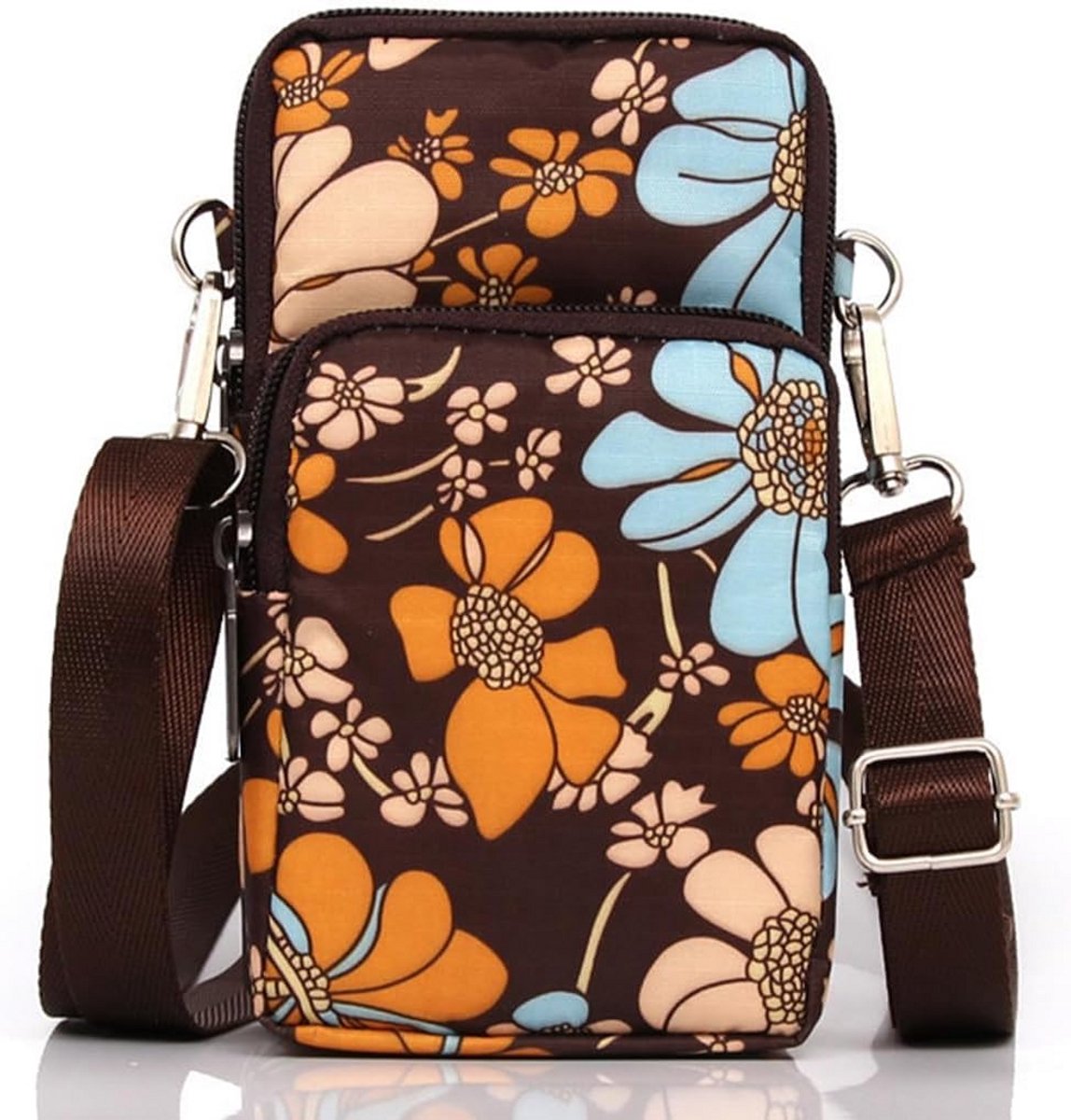 Damesschoudertas met Telefoontas en Mobiele Portemonnee - Crossbody Tas voor Dames