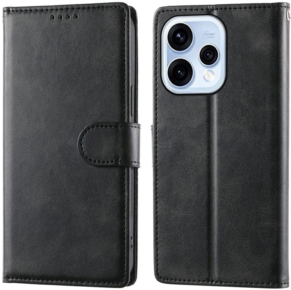 Coverup Hoesje - Geschikt voor OPPO Reno15 Hoesje - Coverup Book Case - Zwart