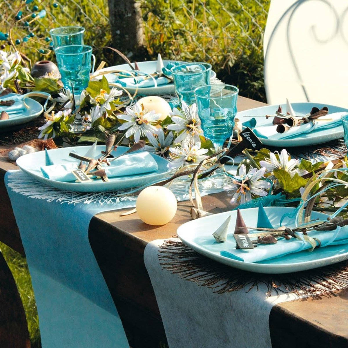 Vliesstof Tafelloper 30 cm - 25 m Lang voor Feest en Bruiloft Decoratie - Grijs