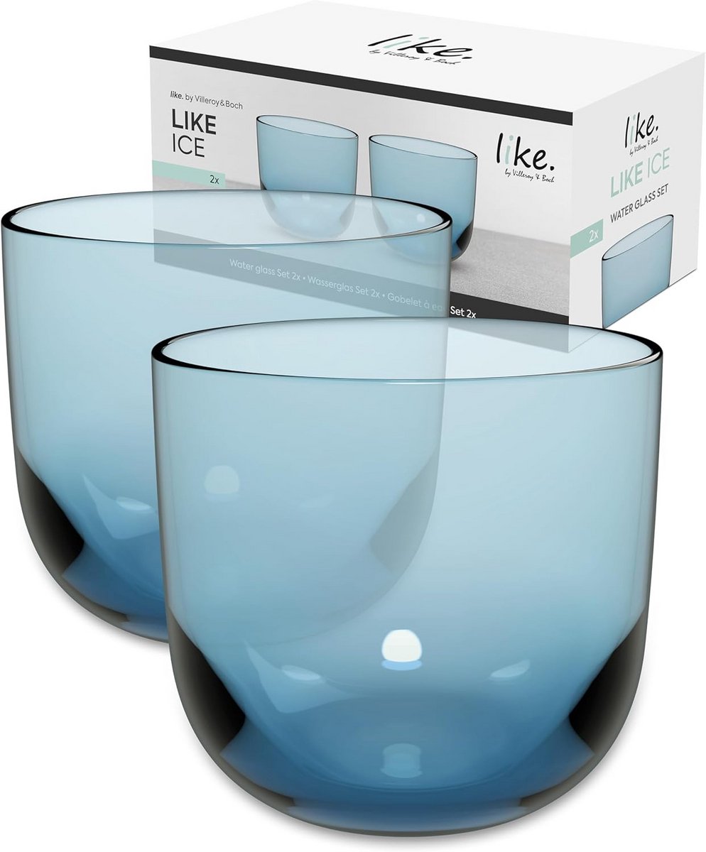 Set van 2 Waterglazen met Sferische Vorm, 280 ml