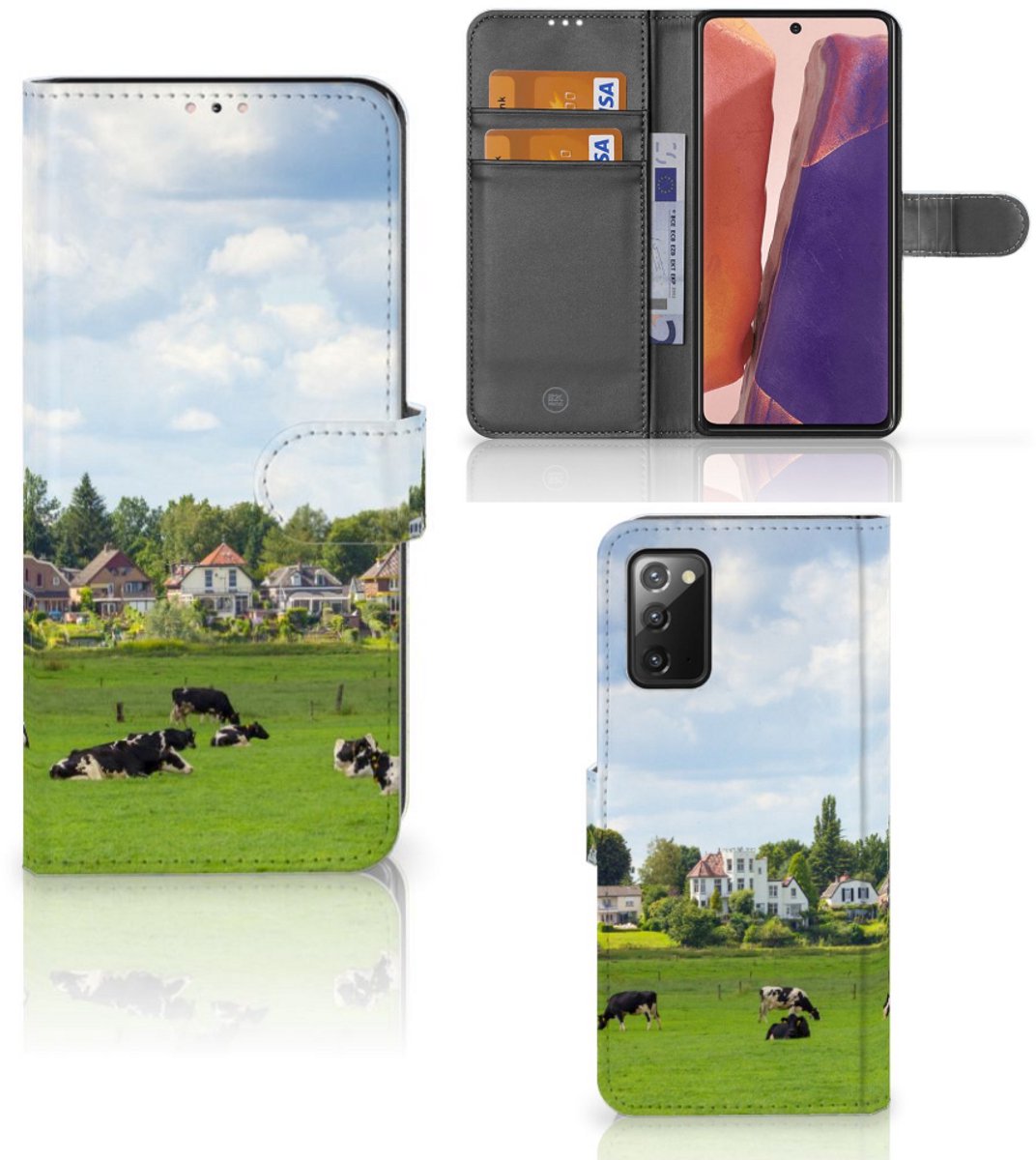 Samsung Galaxy Note 20 Telefoonhoesje met Pasjes Koeien