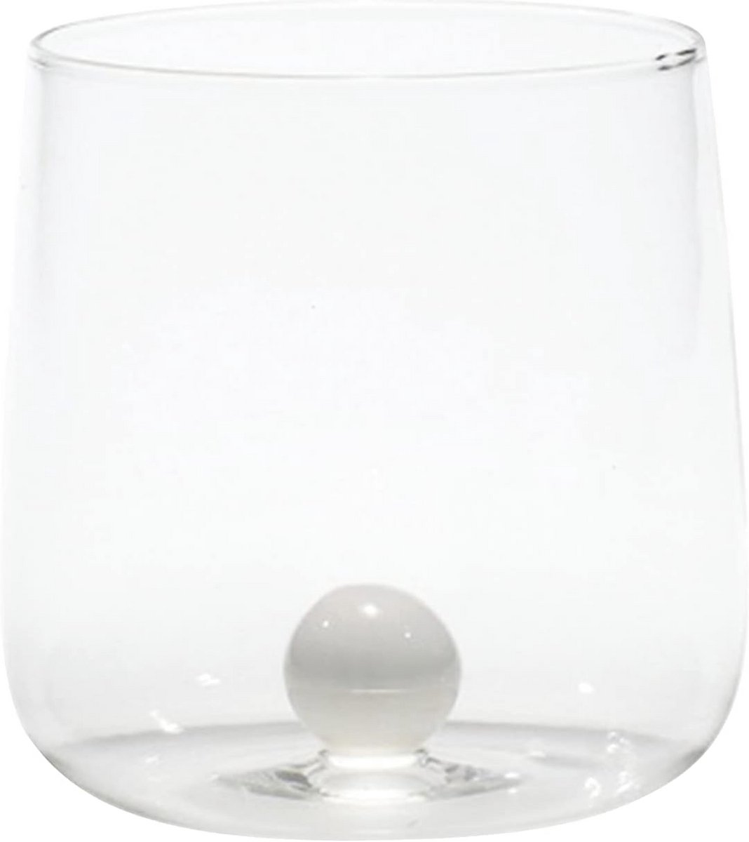 Handgemaakte borosilicaatglas tassen, set van 6, 44 cl, 88 mm diameter