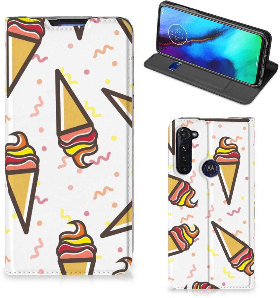 Motorola Moto G Pro Flip Style Cover Icecream