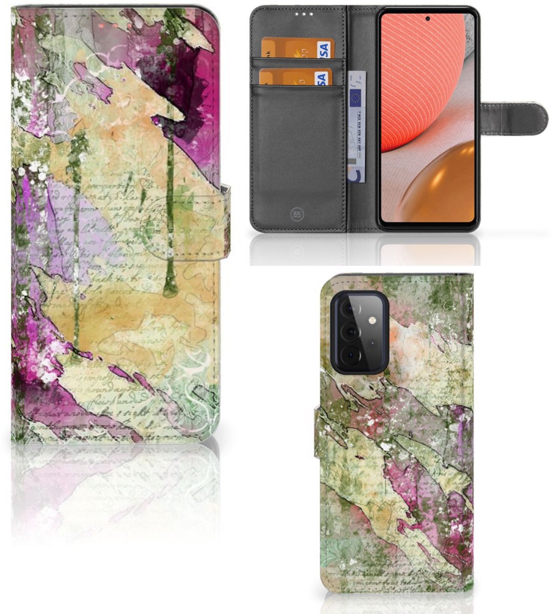 Hoesje Samsung Galaxy A72 Letter Painting