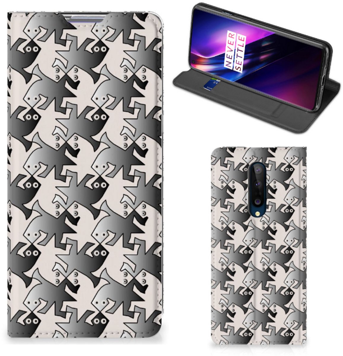 OnePlus 8 Hoesje maken Salamander Grey