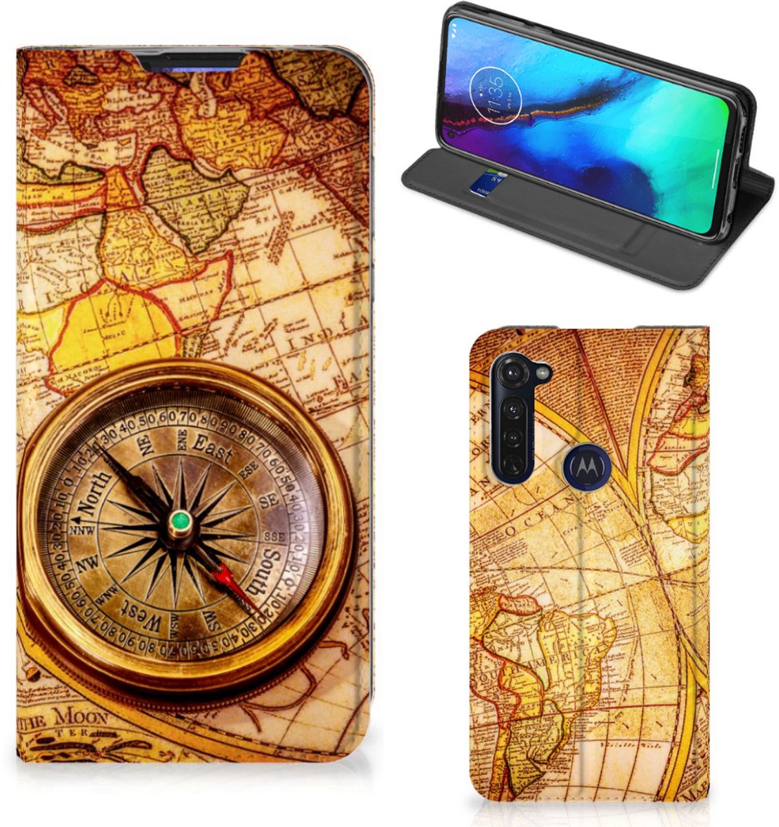 Motorola Moto G Pro Book Cover Kompas