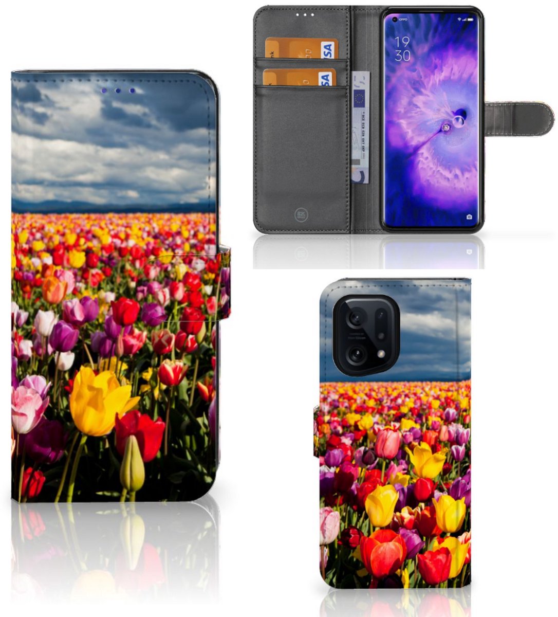 OPPO Find X5 Hoesje Tulpen