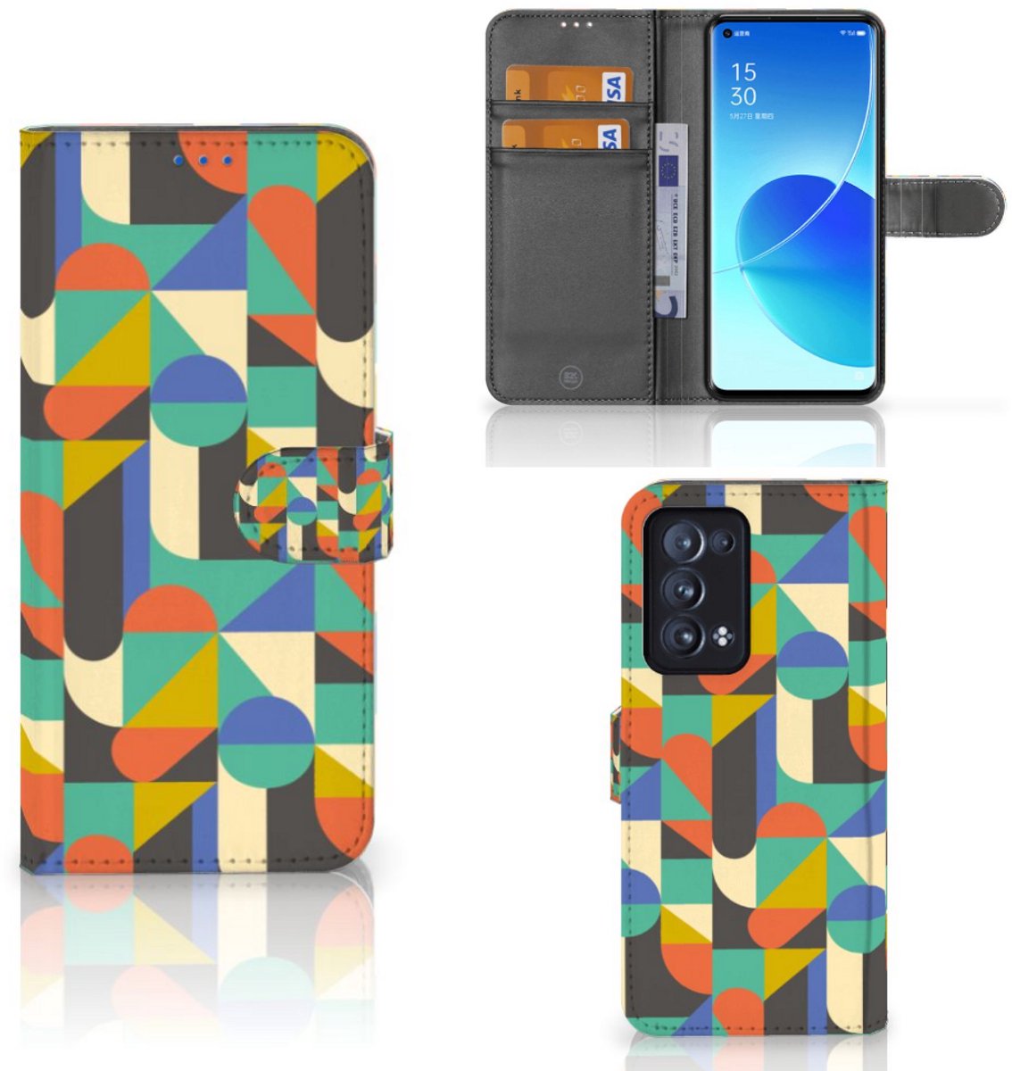 OPPO Reno 6 Pro Plus 5G Telefoon Hoesje Funky Retro