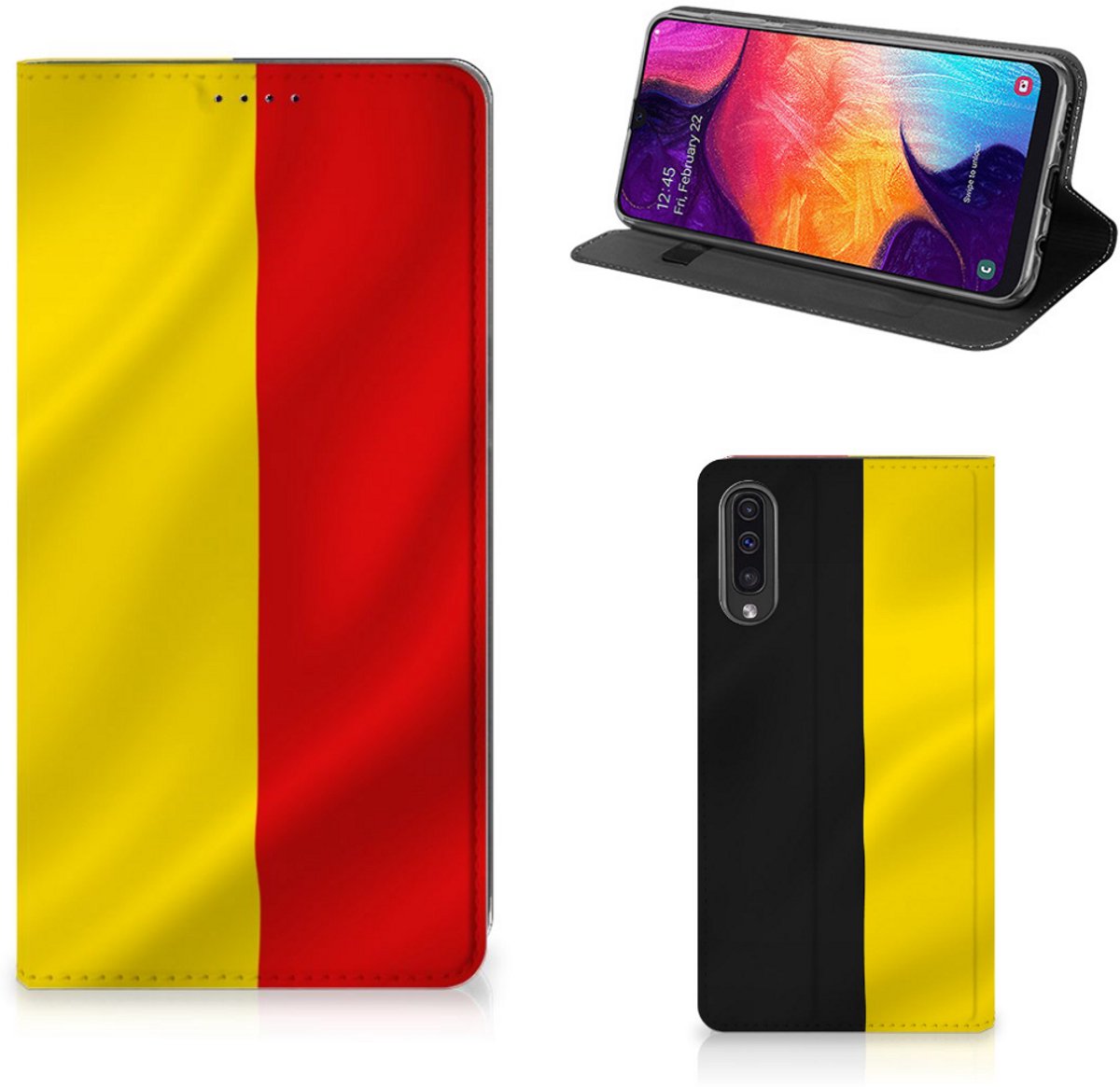 Samsung Galaxy A50 Standcase Belgische Vlag