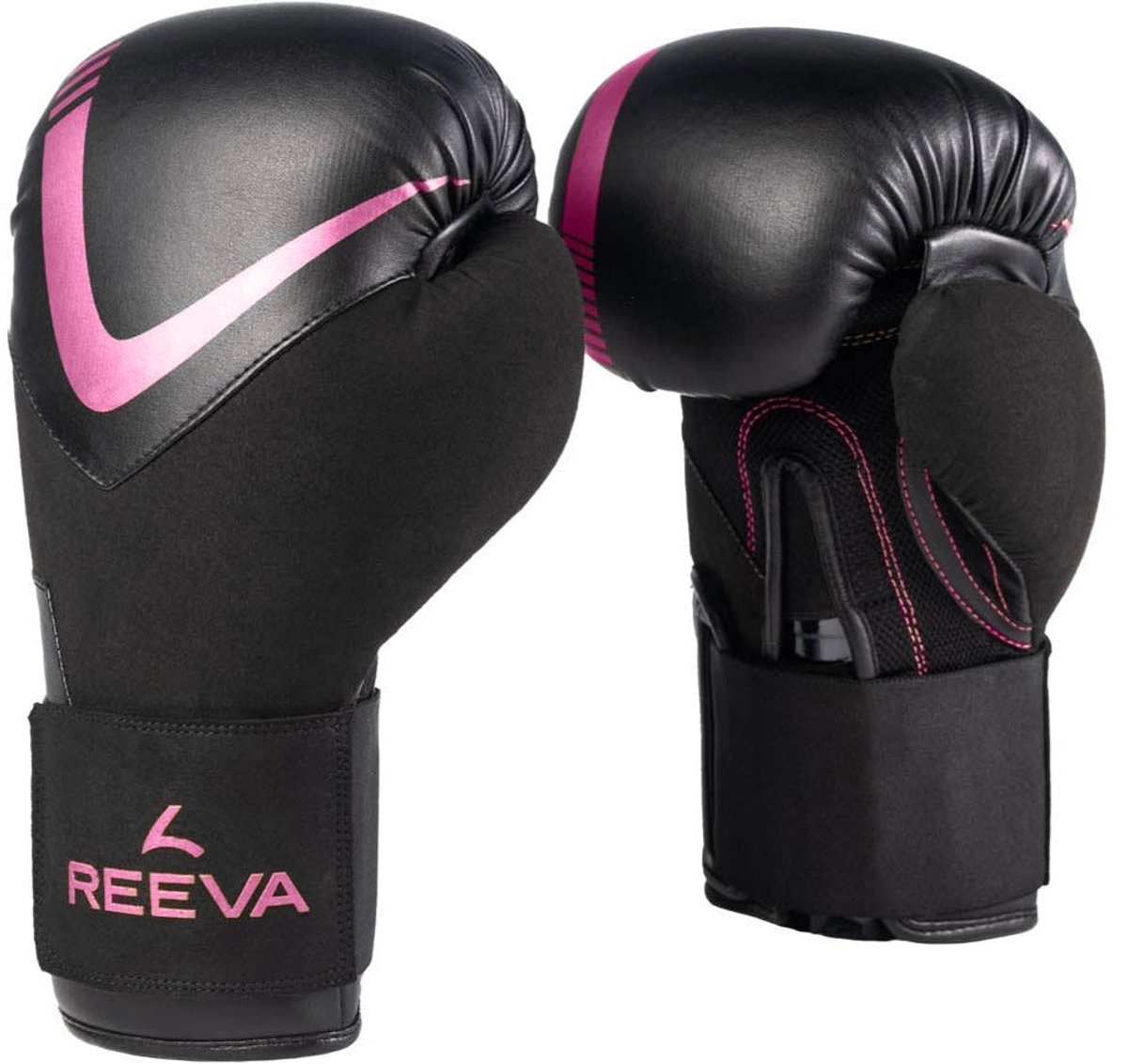 Reeva Bokshandschoenen 12 oz - Roze - Dames - Geschikt voor Kickboksen, Boksen & Bokszaktraining - Comfortabele Pasvorm - Boxing Gloves
