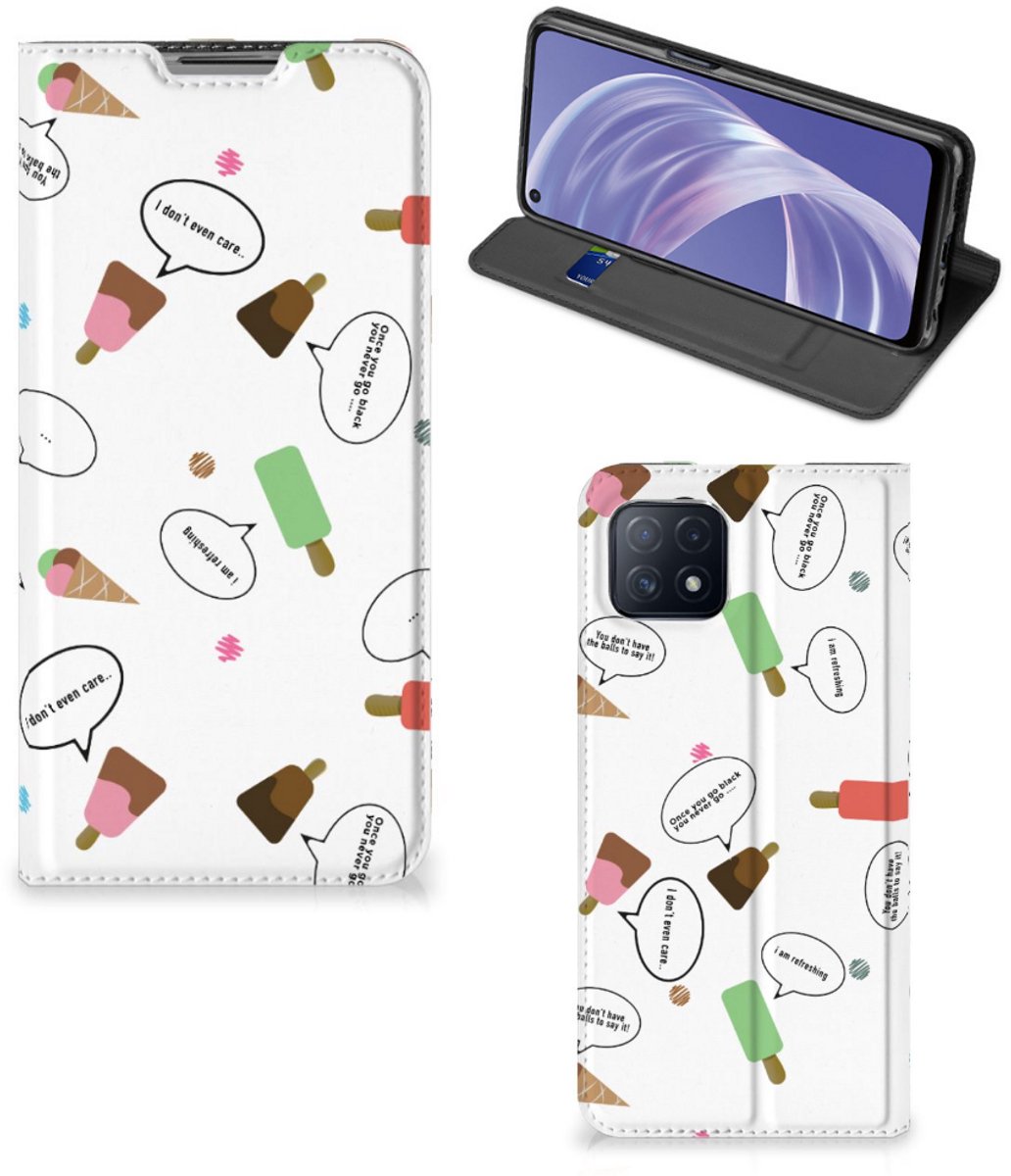 OPPO A73 5G Flip Style Cover IJsjes