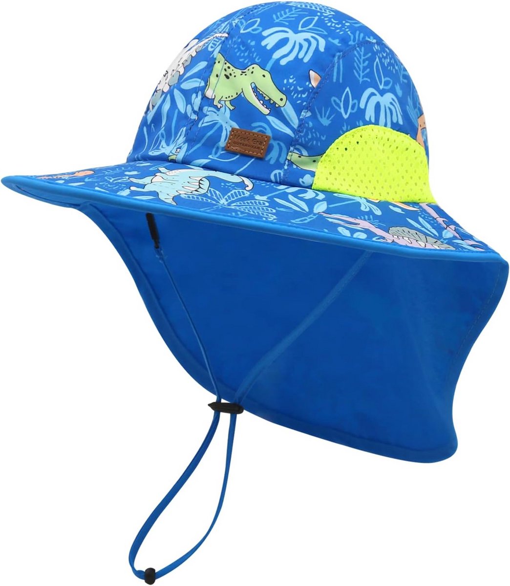 Zomerse Baby Zonnehoed met Nekbescherming voor Jongens en Meisjes - Ademend Buckethat