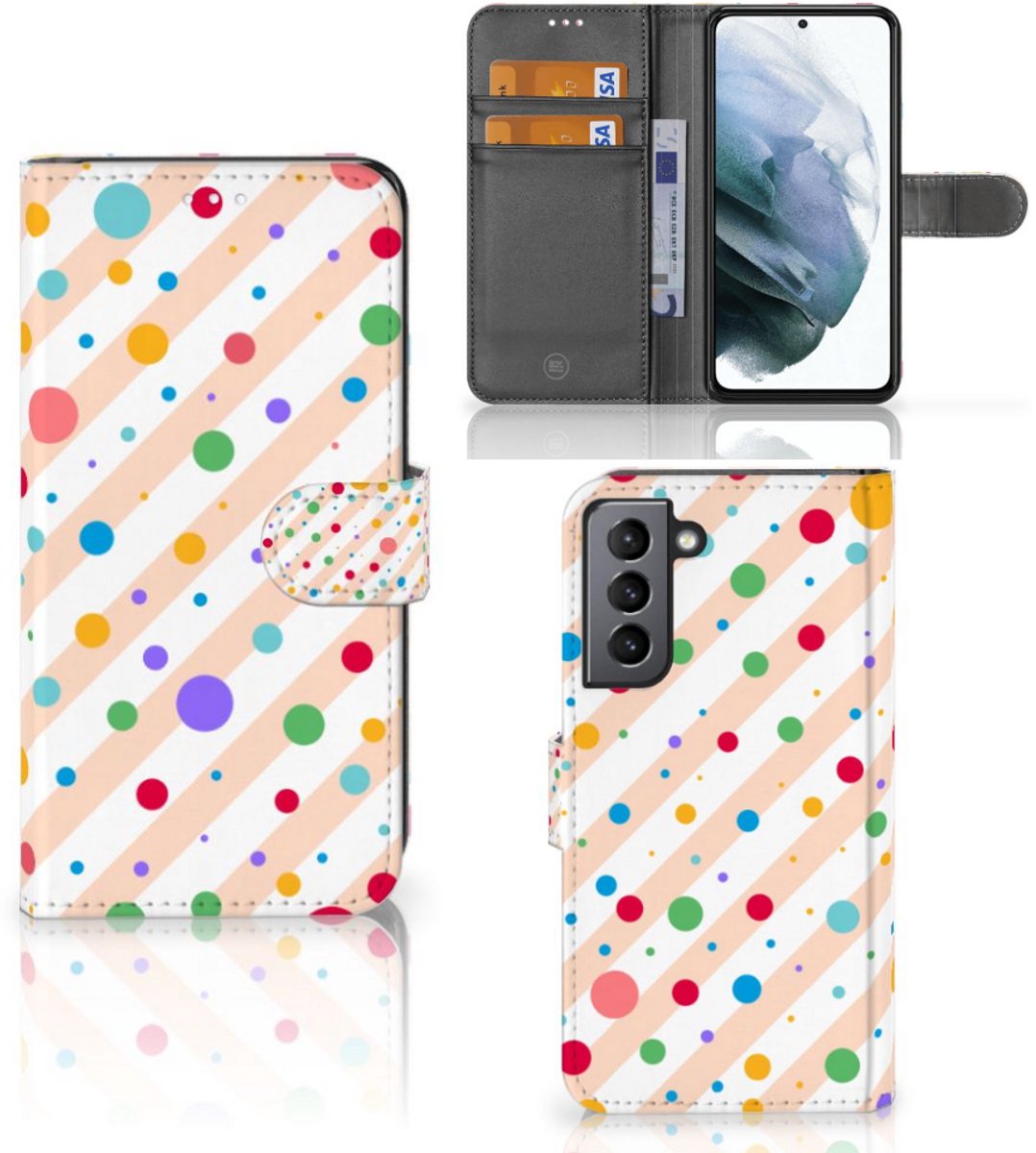 Samsung Galaxy S21 FE Telefoon Hoesje Dots